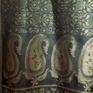 Brown Long Rectangular Scarf with Fringe